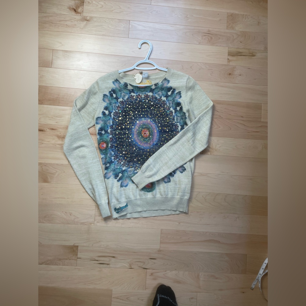 Desigual sequinned long sleeve, medium